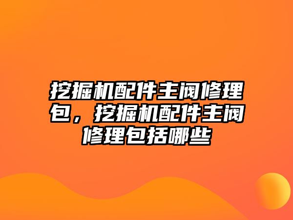 挖掘機配件主閥修理包，挖掘機配件主閥修理包括哪些