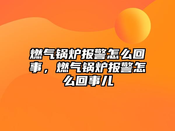 燃?xì)忮仩t報(bào)警怎么回事，燃?xì)忮仩t報(bào)警怎么回事兒