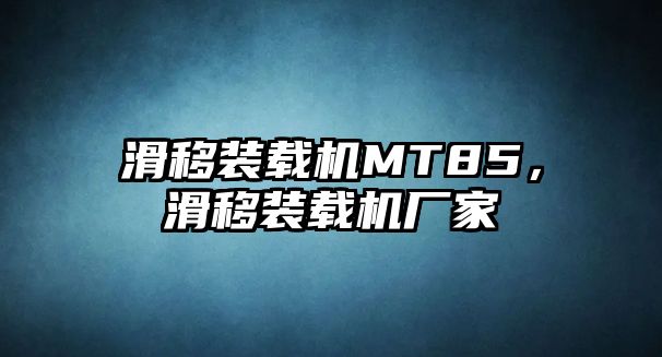 滑移裝載機MT85，滑移裝載機廠家