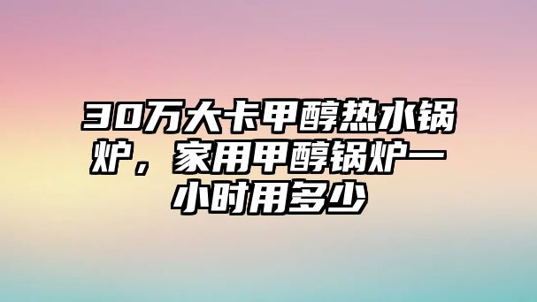 30萬大卡甲醇熱水鍋爐，家用甲醇鍋爐一小時(shí)用多少