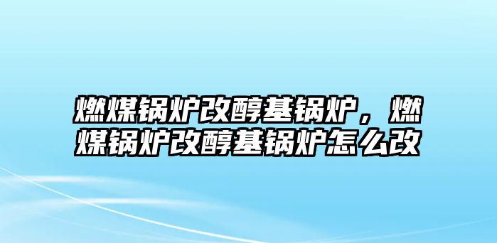 燃煤鍋爐改醇基鍋爐，燃煤鍋爐改醇基鍋爐怎么改