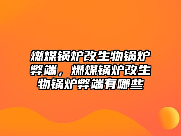 燃煤鍋爐改生物鍋爐弊端，燃煤鍋爐改生物鍋爐弊端有哪些