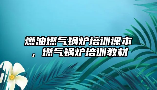 燃油燃氣鍋爐培訓(xùn)課本，燃氣鍋爐培訓(xùn)教材