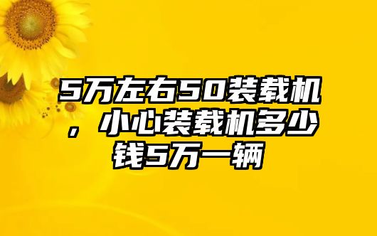 5萬左右50裝載機(jī)，小心裝載機(jī)多少錢5萬一輛