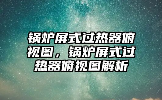 鍋爐屏式過熱器俯視圖，鍋爐屏式過熱器俯視圖解析