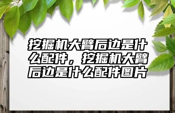 挖掘機大臂后邊是什么配件，挖掘機大臂后邊是什么配件圖片