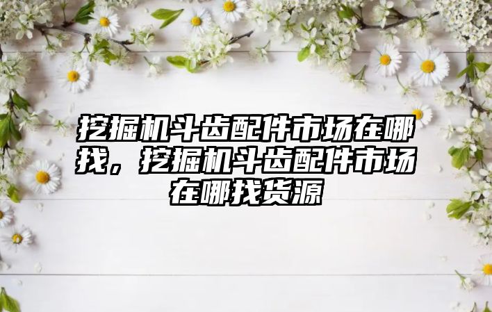 挖掘機斗齒配件市場在哪找，挖掘機斗齒配件市場在哪找貨源