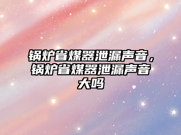 鍋爐省煤器泄漏聲音，鍋爐省煤器泄漏聲音大嗎