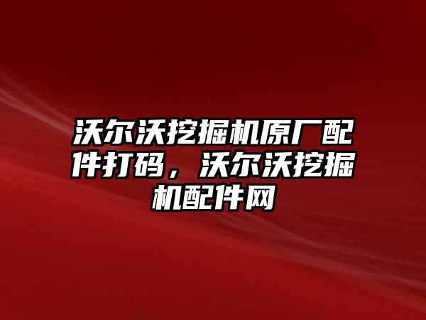 沃爾沃挖掘機原廠配件打碼，沃爾沃挖掘機配件網