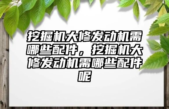 挖掘機大修發動機需哪些配件，挖掘機大修發動機需哪些配件呢