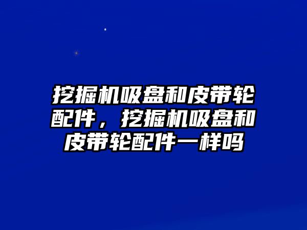 挖掘機吸盤和皮帶輪配件，挖掘機吸盤和皮帶輪配件一樣嗎