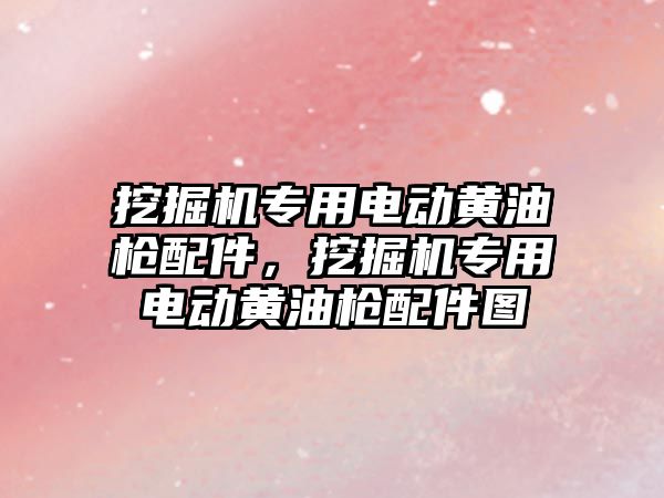 挖掘機專用電動黃油槍配件，挖掘機專用電動黃油槍配件圖