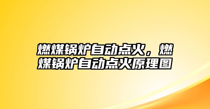 燃煤鍋爐自動點火，燃煤鍋爐自動點火原理圖