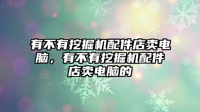 有不有挖掘機配件店賣電腦，有不有挖掘機配件店賣電腦的