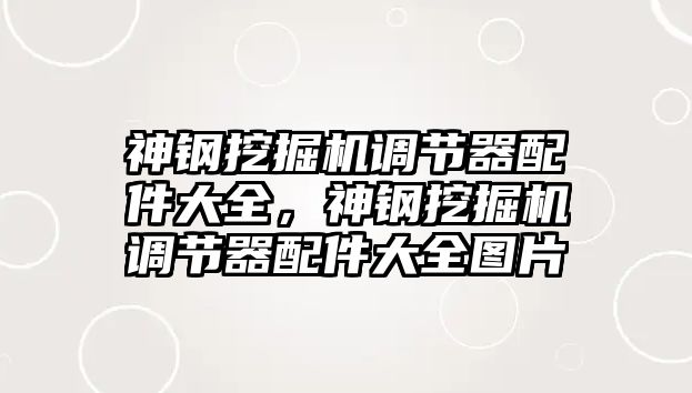 神鋼挖掘機調節器配件大全，神鋼挖掘機調節器配件大全圖片