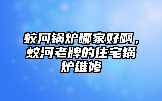 蛟河鍋爐哪家好啊，蛟河老牌的住宅鍋爐維修