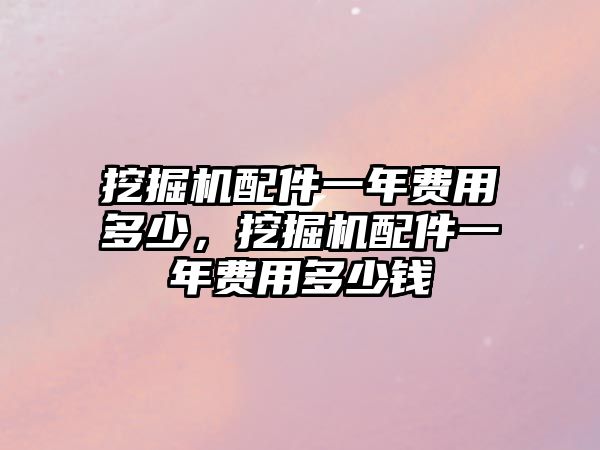 挖掘機配件一年費用多少，挖掘機配件一年費用多少錢