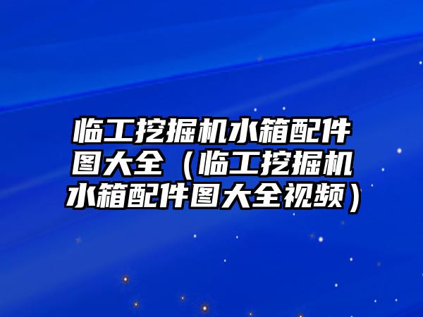 臨工挖掘機水箱配件圖大全（臨工挖掘機水箱配件圖大全視頻）