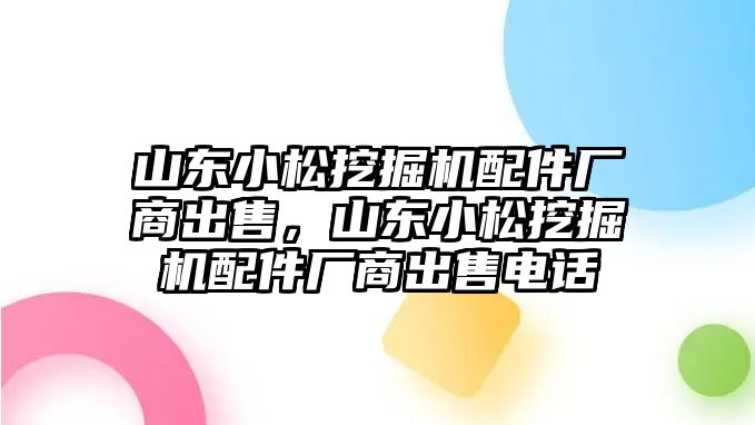 山東小松挖掘機(jī)配件廠商出售，山東小松挖掘機(jī)配件廠商出售電話