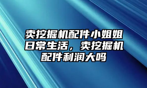 賣挖掘機配件小姐姐日常生活，賣挖掘機配件利潤大嗎