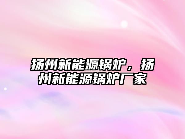 揚州新能源鍋爐，揚州新能源鍋爐廠家