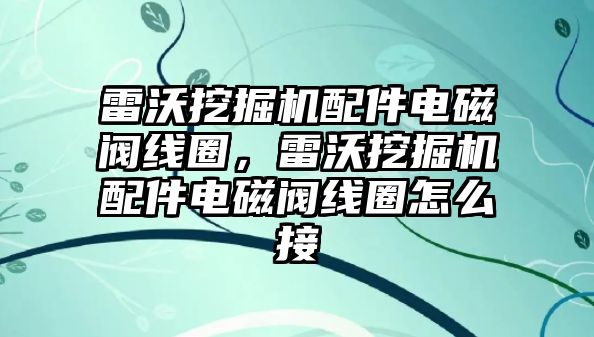 雷沃挖掘機配件電磁閥線圈，雷沃挖掘機配件電磁閥線圈怎么接