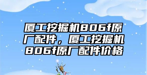 廈工挖掘機806f原廠配件，廈工挖掘機806f原廠配件價格