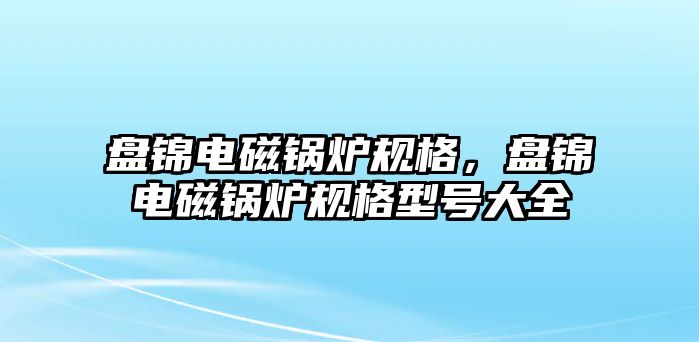 盤錦電磁鍋爐規格，盤錦電磁鍋爐規格型號大全