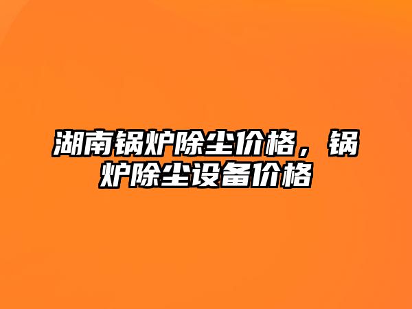 湖南鍋爐除塵價格，鍋爐除塵設備價格