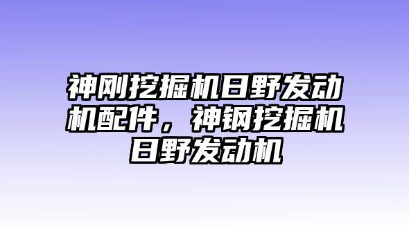 神剛挖掘機日野發(fā)動機配件，神鋼挖掘機日野發(fā)動機