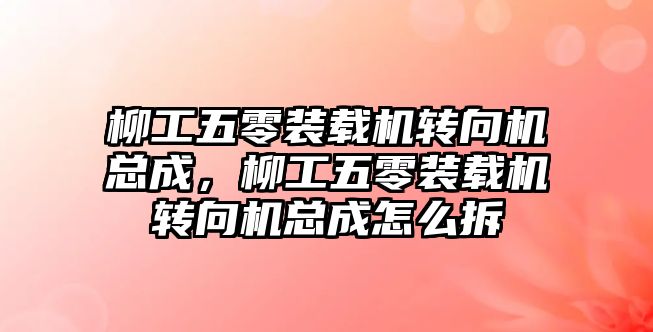 柳工五零裝載機轉向機總成，柳工五零裝載機轉向機總成怎么拆