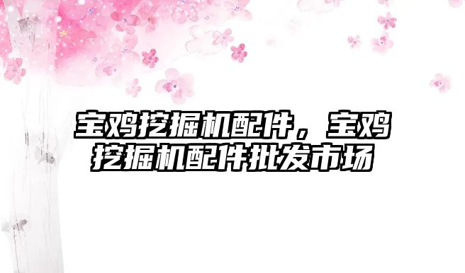 寶雞挖掘機配件，寶雞挖掘機配件批發(fā)市場