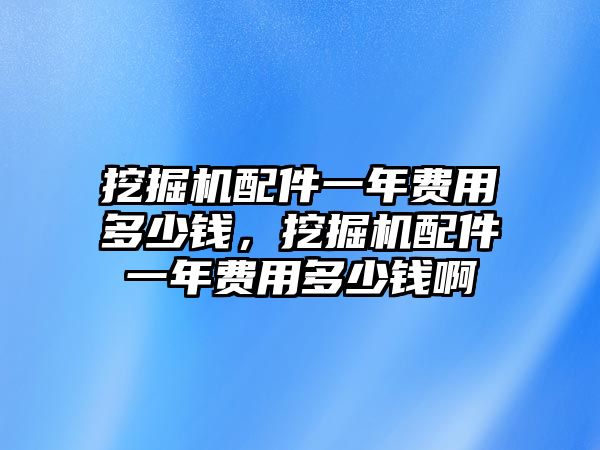 挖掘機配件一年費用多少錢，挖掘機配件一年費用多少錢啊